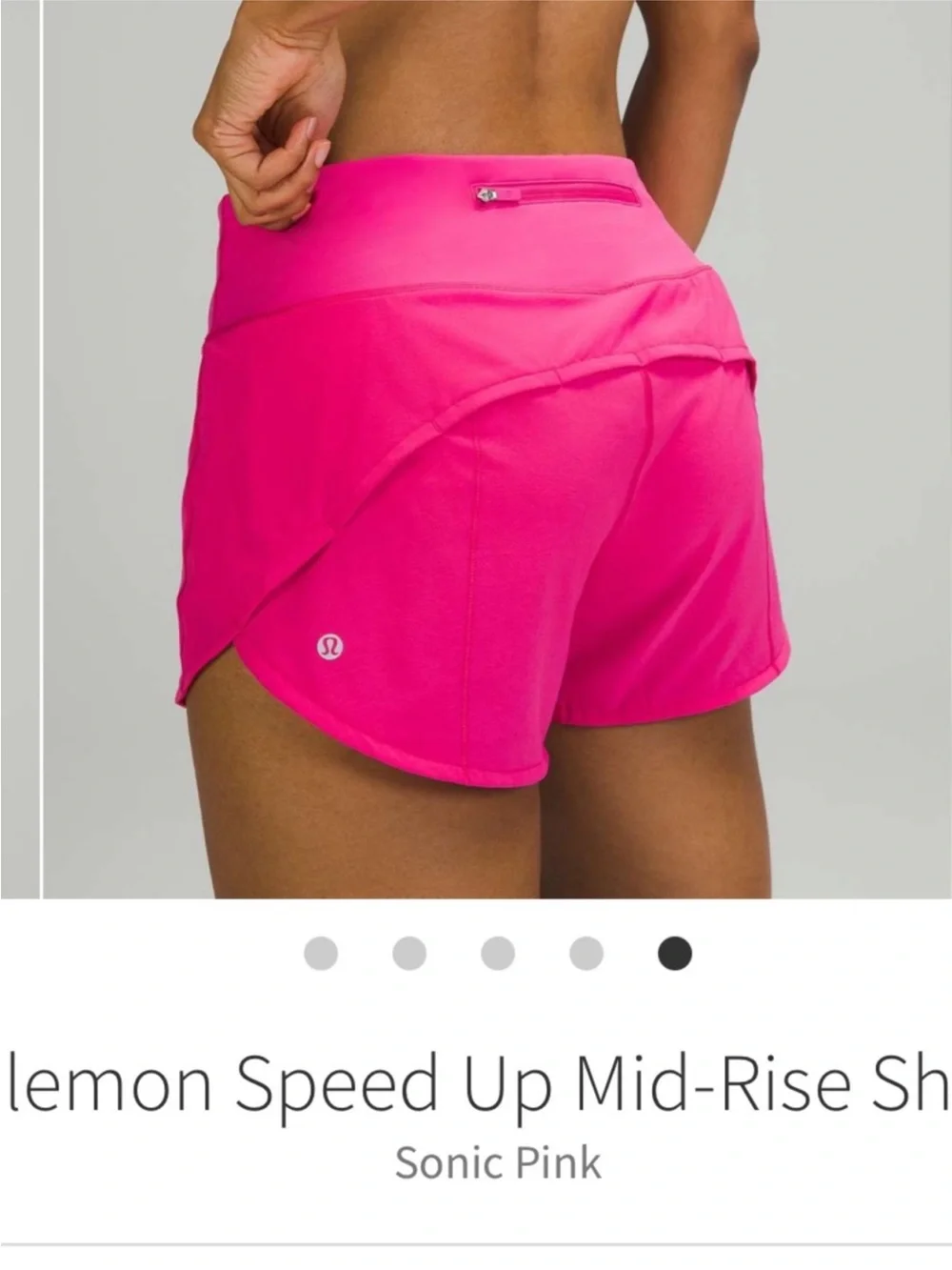 Lululemon Speed Up Mid Rise Shorts Sonic Pink 4